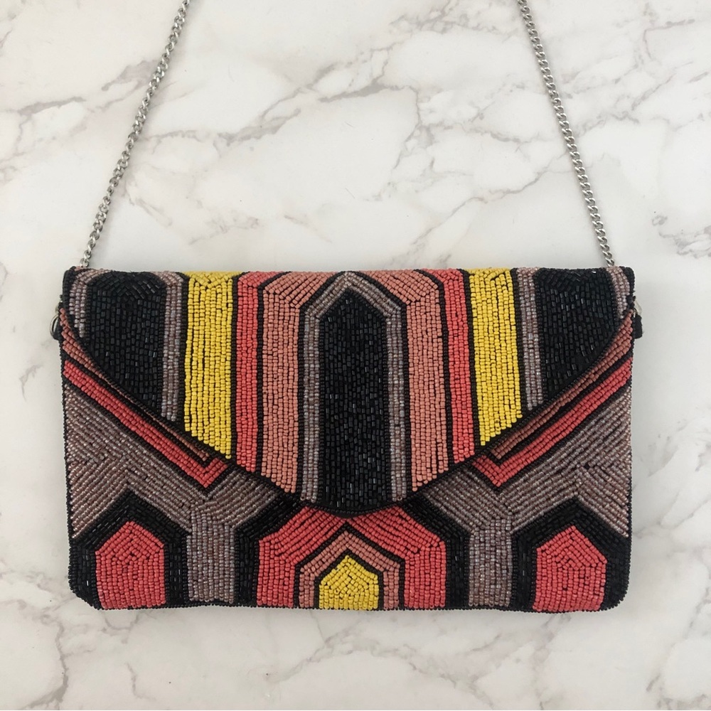 Beaded Crossbody Clutch